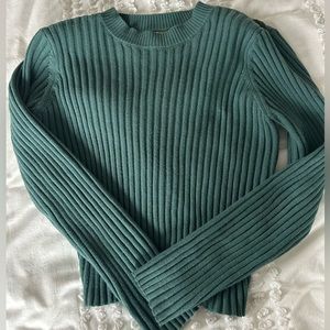 Anthropologie Flat White Open Back Sweater